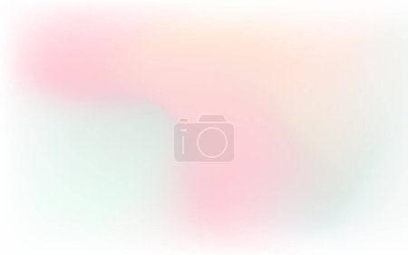 Photo for Vector illustration, abstract smooth gradient background, creative template for poster. This illustration is a line for a mobile app. Non-objective digital painting with different pastel colours and surfaces in a variety of formations. - Royalty Free Image