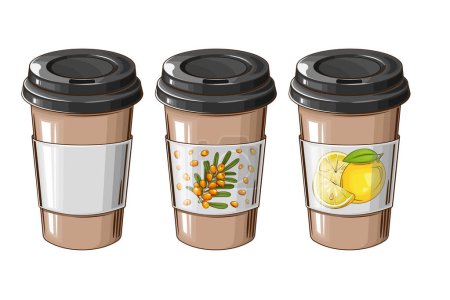 Ilustración de Taza de café para llevar - Imagen libre de derechos