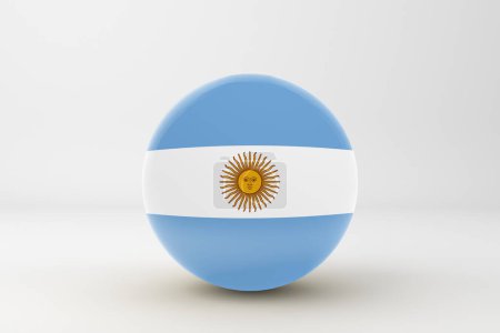 Photo for Argentina Flag Badge Icon - Royalty Free Image