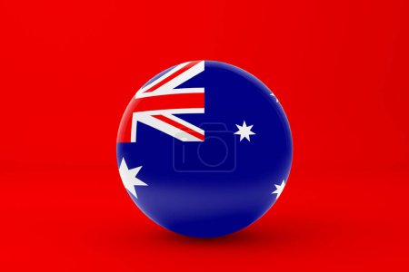 Foto de Bandera de Australia icono de la insignia - Imagen libre de derechos