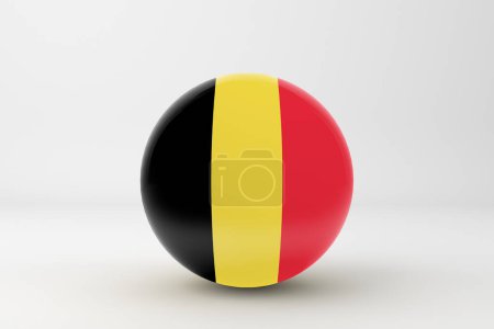 Téléchargez les photos : Badge drapeau belge Icône - en image libre de droit