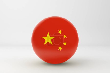 Téléchargez les photos : Icône d'insigne de drapeau de Chine - en image libre de droit