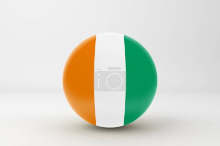 Foto de Icono de insignia de bandera de Cote D Ivoire - Imagen libre de derechos