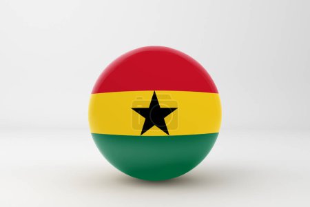 Photo for Ghana Flag Badge Icon - Royalty Free Image