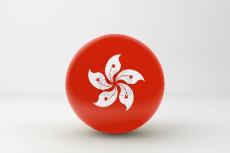 Foto de Icono de insignia de bandera de Hong Kong - Imagen libre de derechos