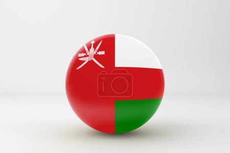 Photo for Oman Flag Badge Icon - Royalty Free Image