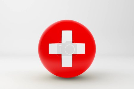 Téléchargez les photos : Suisse Badge drapeau Icône - en image libre de droit