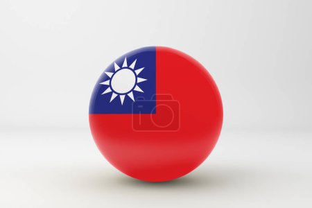 Foto de Icono de insignia de bandera de Taiwán - Imagen libre de derechos