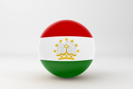 Téléchargez les photos : Icône de badge drapeau du Tadjikistan - en image libre de droit