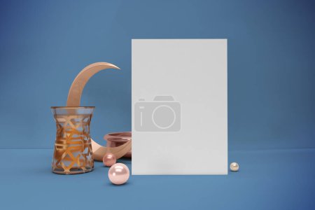 Photo for Ramadan Flyer and Crescent - Royalty Free Image