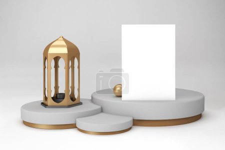 Photo for Ramadan Flyer With Lantern - Royalty Free Image