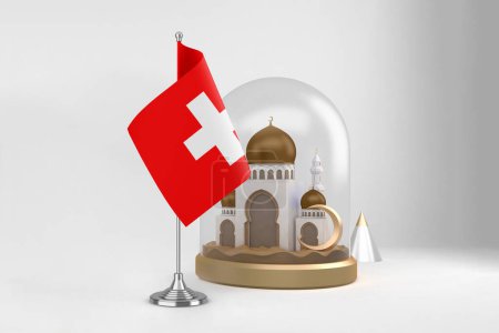 Photo for Ramadan Switzerland and Mosque - Royalty Free Image