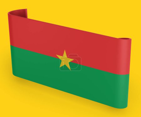 Foto de Burkina Faso Banner de cinta de bandera - Imagen libre de derechos