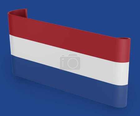 Téléchargez les photos : Bannière de ruban drapeau néerlandais - en image libre de droit