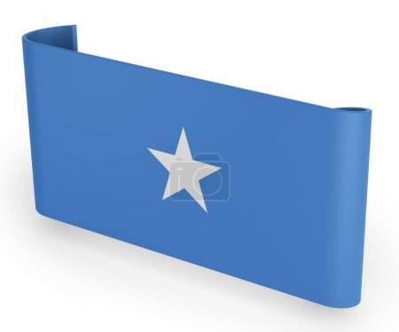 Téléchargez les photos : Bannière de ruban de drapeau de Somalie - en image libre de droit