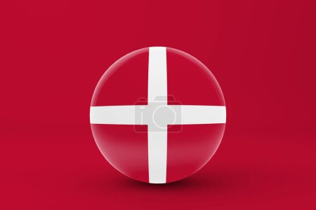 Téléchargez les photos : Icône de drapeau du Danemark - en image libre de droit