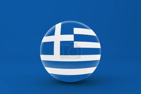 Téléchargez les photos : Icône insigne drapeau Grèce - en image libre de droit