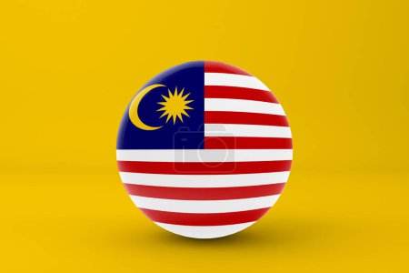 Téléchargez les photos : Badge drapeau de Malaisie Icône - en image libre de droit