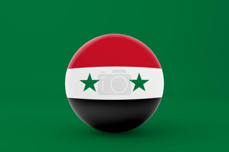 Téléchargez les photos : Badge drapeau syrien Icône - en image libre de droit