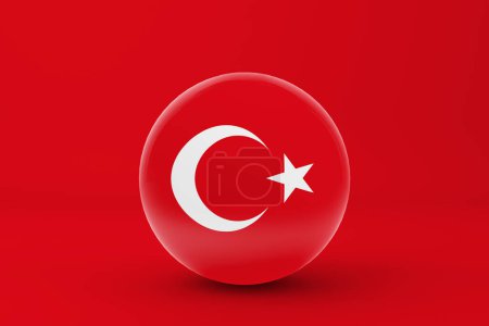 Téléchargez les photos : Badge drapeau de la Turquie Icône - en image libre de droit