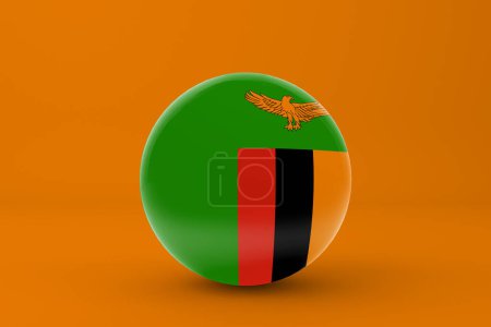 Foto de Icono de la Bandera de Zambia - Imagen libre de derechos