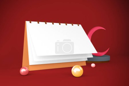 Photo for Ramadan Calendar Perspective Side - Royalty Free Image
