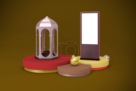 Photo for Ramadan Signage Front Side View - Royalty Free Image
