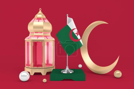 Photo for Ramadan Algeria With Crescent - Royalty Free Image