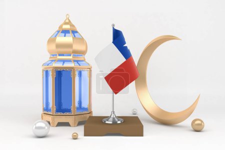 Photo for Ramadan Chile With Crescent 3D Rendering - Royalty Free Image