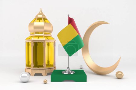 Photo for Ramadan Guinea Bissau With Crescent - Royalty Free Image