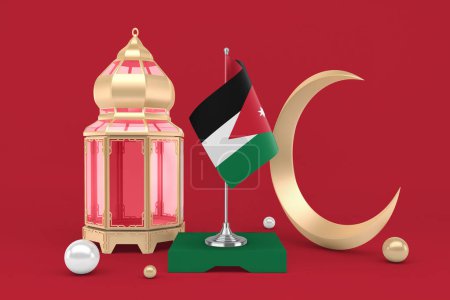 Téléchargez les photos : Ramadan Jordanie avec croissant - en image libre de droit