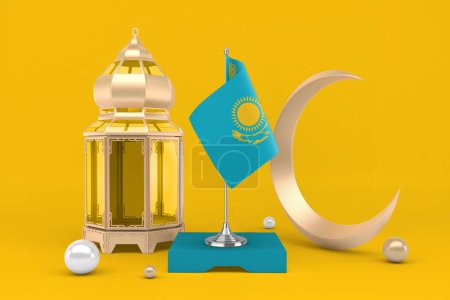 Téléchargez les photos : Ramadan Kazakhstan avec croissant - en image libre de droit