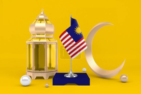 Téléchargez les photos : Ramadan Malaisie avec croissant - en image libre de droit