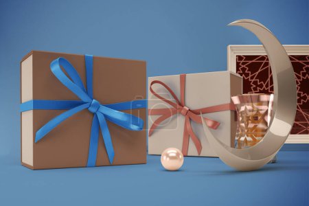 Photo for Ramadan Gift Boxes Front Side - Royalty Free Image