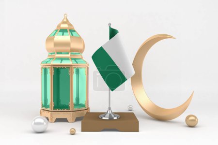 Téléchargez les photos : Ramadan Nigeria avec Crescent - en image libre de droit