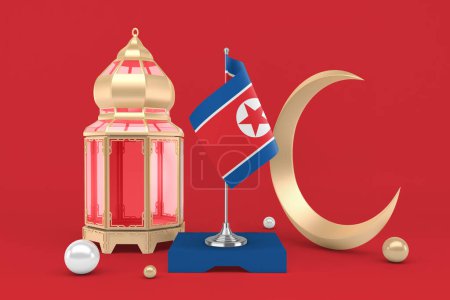 Photo for Ramadan North Korea with Crescent - Royalty Free Image