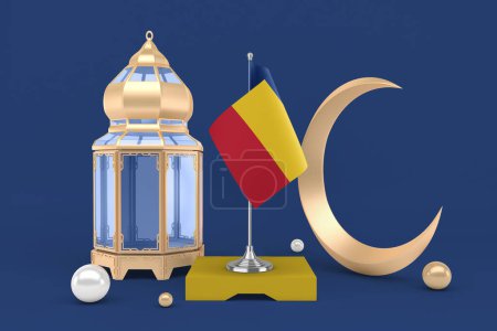 Foto de Ramadán Rumania con la Media Luna - Imagen libre de derechos