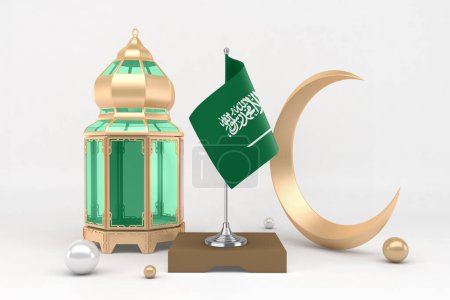 Photo for Ramadan Saudi Arabia With Crescent - Royalty Free Image