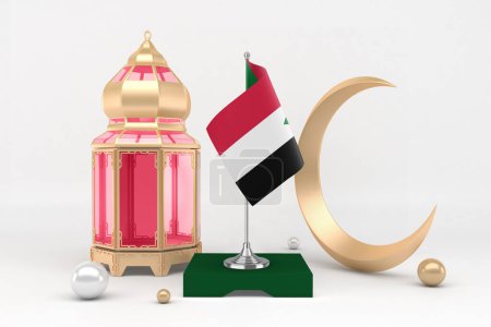 Téléchargez les photos : Ramadan Soudan avec croissant - en image libre de droit