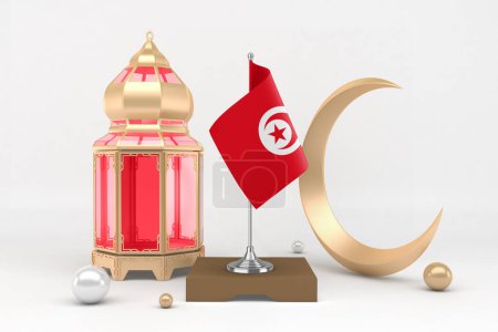 Foto de Ramadán Túnez con media luna - Imagen libre de derechos