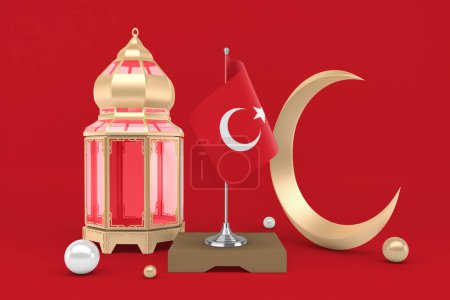 Photo for Ramadan Turkey With Crescent - Royalty Free Image