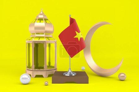 Téléchargez les photos : Ramadan Vietnam avec croissant - en image libre de droit
