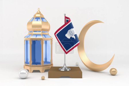 Photo for Ramadan Wyoming With Crescent - Royalty Free Image