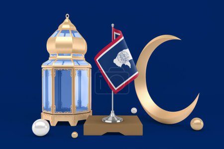 Photo for Ramadan Wyoming With Crescent - Royalty Free Image