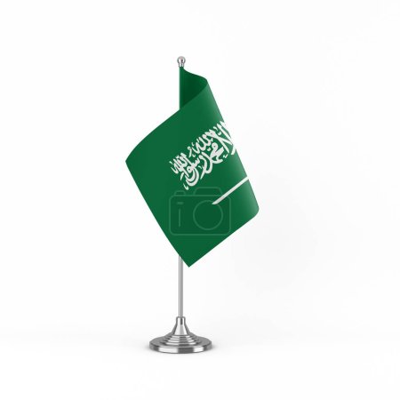Photo for Saudi Arabia Table Flag - Royalty Free Image
