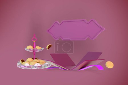 Photo for Eid Set and Frame Right Side - Royalty Free Image