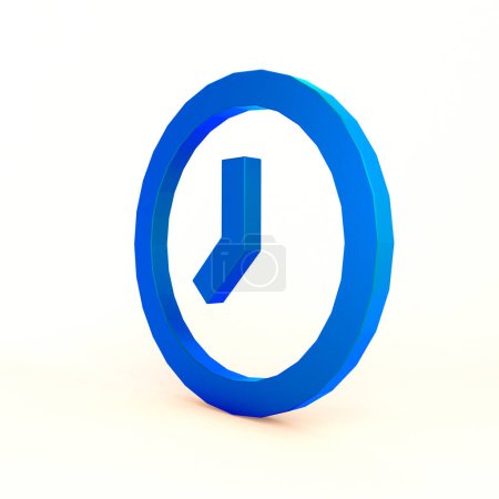 Clock Icon Right Side In White Background