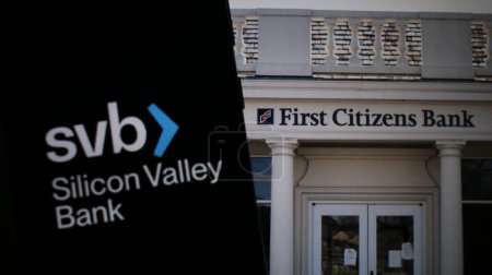 Foto de Primer banco ciudadano con Silicone Valley Bank (SVB). - Imagen libre de derechos
