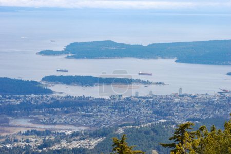 Photo for Nanaimo, British Columbia view from the top of Mount Benson - Royalty Free Image