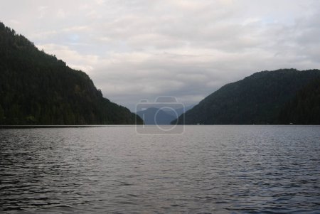 Photo for A calm day on Great Central Lake near Port Alberni, Vancouver Island, BC, Canada - Royalty Free Image